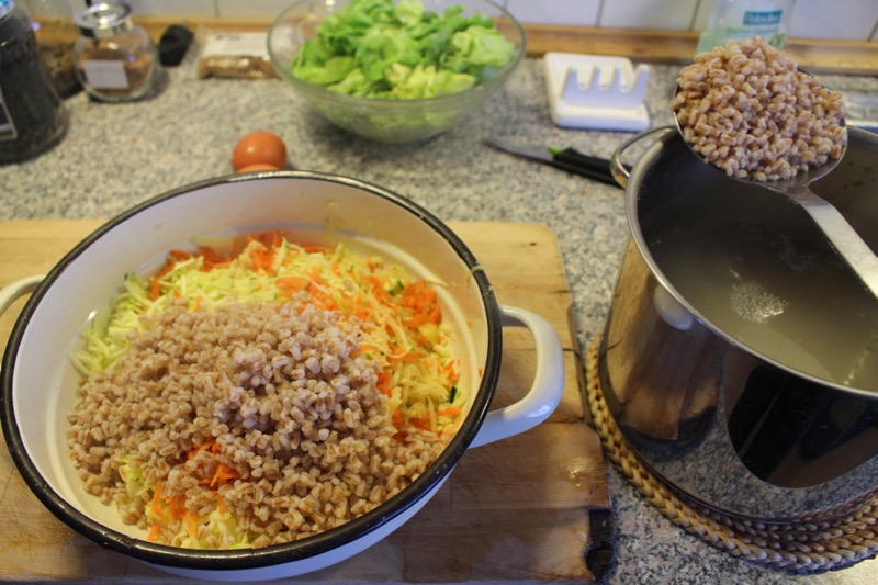 Rollgersten Risotto Rollgersten-Bratlinge | einfachrosi